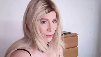 Big dildo, sexy lingerie, hard orgasm, watch me cum! - 1 image