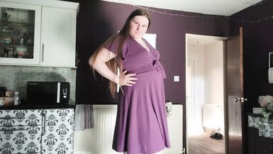 Sexy Trans BBW in heels and a vintage dress - 1 image