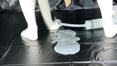 enema with white lotion - 3 image