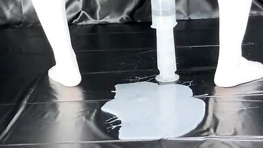 enema with white lotion - 5 image