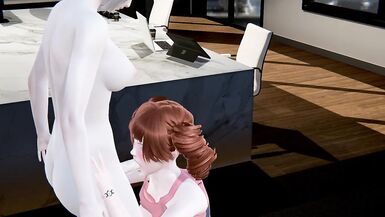 Hentai Uncensored 3D - threesome 2 futanari and a girl - 13 image