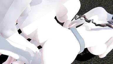 Hentai Uncensored 3D - threesome 2 futanari and a girl - 3 image