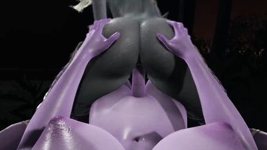Night elf futa x sylvanas 3d