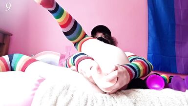 Femboy Raine using dozens of dildos! (50 MINUTES+) - 4 image