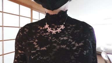 I played a little bit of exposure, put on my lace gloves and masturbated. - 2 image