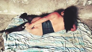 Shemale ELIZABETH in ritual of sex asshole insertions - 6 image