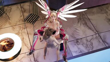 Futa on futa pool party Tracer x Mercy - 12 image