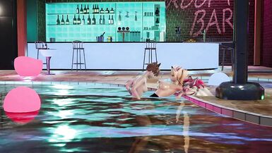 Futa on futa pool party Tracer x Mercy - 14 image