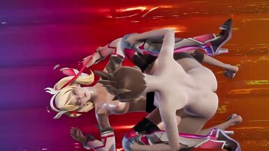 Futa on futa pool party Tracer x Mercy - 9 image