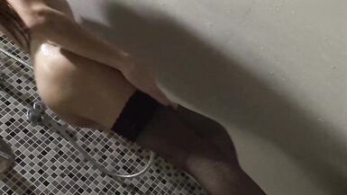 pretty bruenette with cute pigtails is banged deep in her ass from behind - 15 image