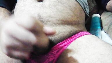 I cum in my red panties - 3 image