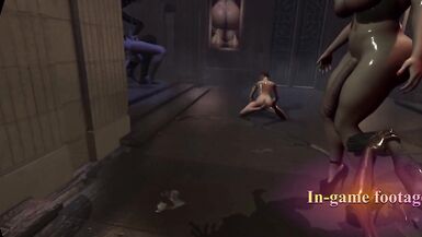 Citor3 3D VR Game: SFM Bondage thick huge tits huge ass futanari fucks male slave in horror porn - 11 image