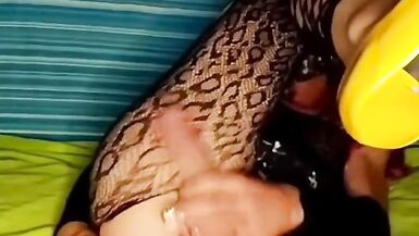 Re release of my first scene in my yellow heels and bodysuit - 12 image