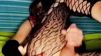 Re release of my first scene in my yellow heels and bodysuit - 5 image