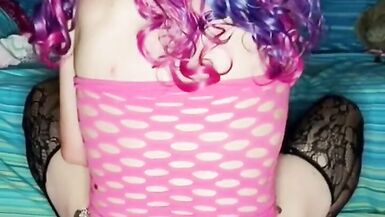 Riding my thrusting dildo in my turkish chain money belt - 12 image