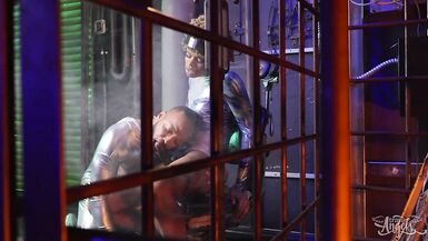 Hot Brunette Cloudy Vi Gets So Excited By Seeing A Hot Guy Like Dillon Diaz Plus He Has A Big Dick - Trans Angels - 2 image