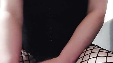 trans rides dildo and cummies at the end - 15 image