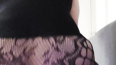 trans rides dildo and cummies at the end