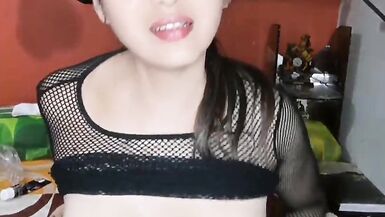 Playing with my dildo until I get a lot of milk