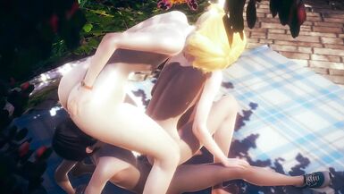 Yaoi Femboy - Three sexy and horny femboys in a threesome - 9 image