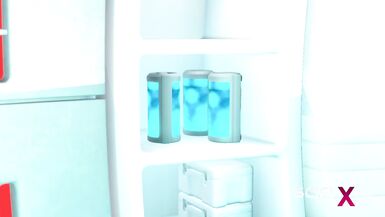 Super alien sex in the sci-fi lab. Futa alien plays with a inexperienced hottie - 4 image