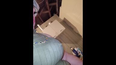 Taking The BBC In The Basement Toilet Like A Total She Cock Slut - 1 image