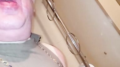 Taking The BBC In The Basement Toilet Like A Total She Cock Slut - 11 image