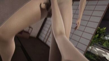 Android C18 gives Naruto's Konan Futa a handjob and then fucks her in missionary and tied up - 1 image