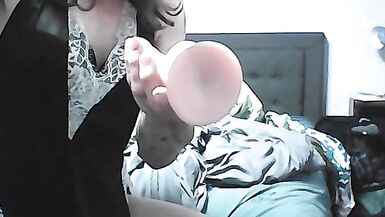 Crossdresser Allie Enjoys Big Dildo and Gapes Tight Hole - 6 image