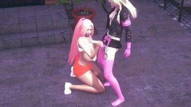 Hooters Chick gets railed by a Futa : 3D Porn Parody - 5 image