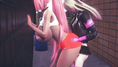 Hooters Chick gets railed by a Futa : 3D Porn Parody - 8 image