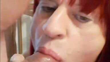 Blowjob and cum in my mouth Compilation - Amateur Mature Cd Silvie - 4 image