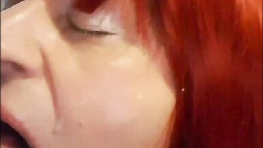 Blowjob and cum in my mouth Compilation - Amateur Mature Cd Silvie - 5 image