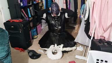 PVC Sissy Various Breathplay fun Gasmask Bagging - 5 image