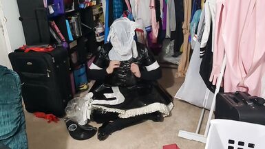 PVC Sissy Various Breathplay fun Gasmask Bagging - 8 image