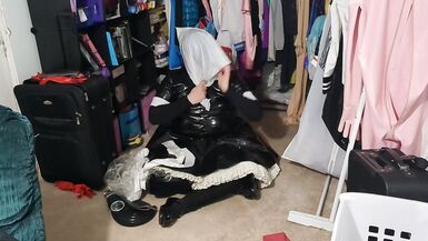 PVC Sissy Various Breathplay fun Gasmask Bagging - 9 image