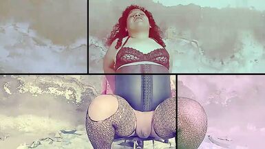 Shemale in extreme anal opening with giant wedge in her butt - 11 image