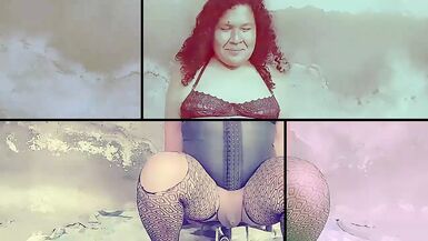 Shemale in extreme anal opening with giant wedge in her butt - 5 image