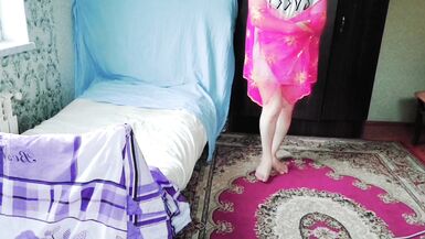 Arab Dancer, Sissy Crossdresser Slut, White Body, Twink, Gay Amateur, Big Ass, Big Butt, Booty, Dancing, Hot, Naked, Smo - 3 image