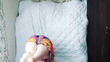 Big White Sissy Ass Crossdresser Slut Twink Gay Femboy, Ladyboy, Emo Style, Flowered Sexy Summer Dress, Girly Boy - 13 image