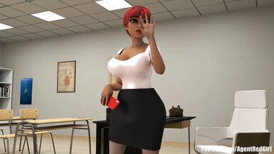 FUTANARI Babe Self-FUCK and Gushing CUM and HORNY TEACHER Fucks In CLASS - Amy's Big Wish S01-1-2-3