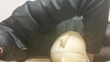 Leather Cross-dressing Stomping Pumps Masturbation Neckbanding Leather Masks chopin - 13 image