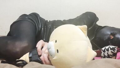 Leather Cross-dressing Stomping Pumps Masturbation Neckbanding Leather Masks chopin - 6 image