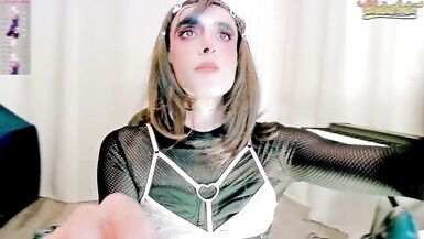 Sissy Slut Cute Lilien Teases Daddy With Her Cock and Cute Looks