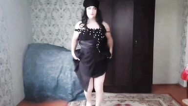 Cute LADYBOY Babe FACE White BODY Hot DANCER Shemale MODEL Homemade STRIPTEASE Amateur DANCER - 10 image