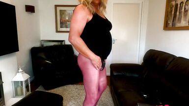 amateur crossdresser kellycd2022 milf masturbation masturbate big cumshot sexy pantyhose stockings heels - 2 image