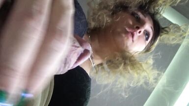 Sexy shemale being bareback anal fucked in hotel by a big cock POV - 15 image