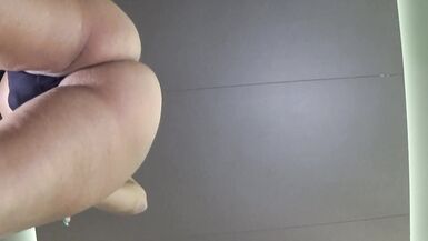 Sexy shemale being bareback anal fucked in hotel by a big cock POV - 2 image