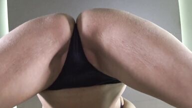 Sexy shemale being bareback anal fucked in hotel by a big cock POV - 3 image