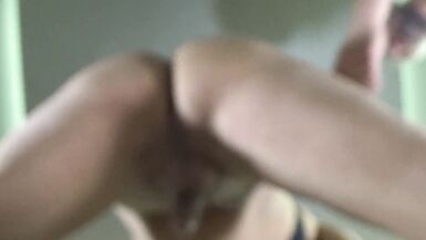 Sexy shemale being bareback anal fucked in hotel by a big cock POV - 5 image